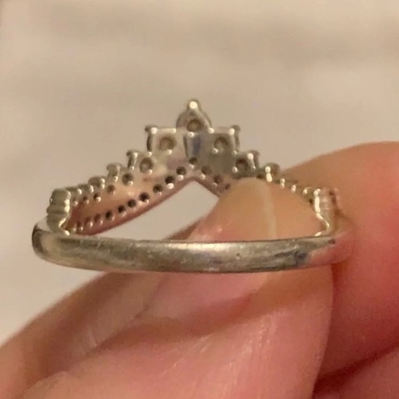 Pandora Sparkling Wishbone Ring Size 7.5 (56) - Picture 11 of 14